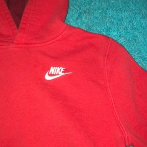 red nike hoodie